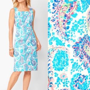 Talbots Fresco Paisley Sheath Midi Dress